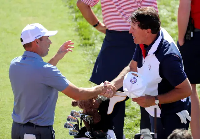 Mickelson and Garcia