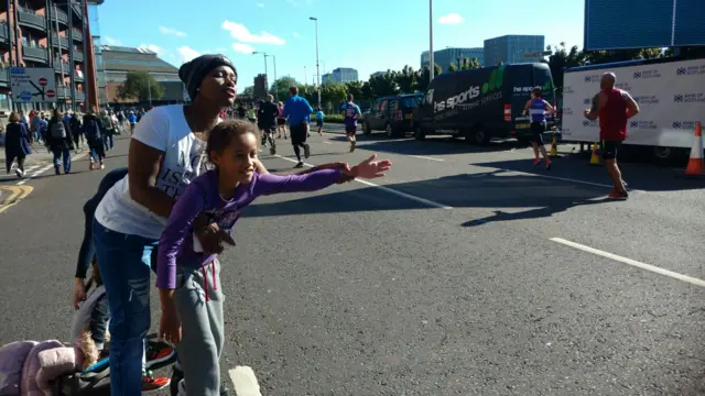 Supporters at the Great Scottish Run