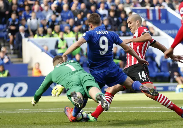 Oriol Romeu and Jamie Vardy