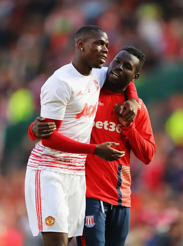 Paul Pogba and Mame Biram Diouf