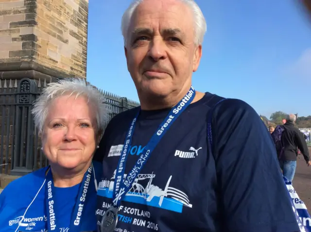 Irene and Tommy runners Glasgow