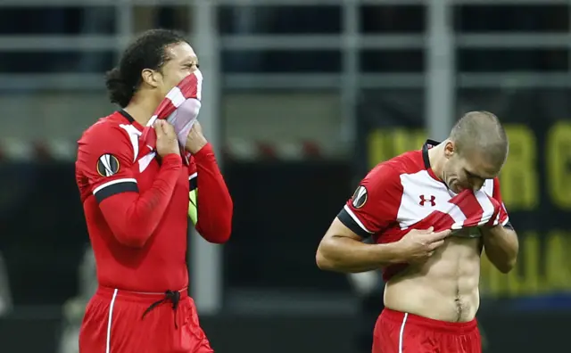 Virgil van Dijk and Oriol Romeu