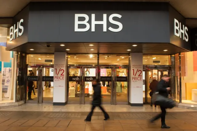 A BHS shop in London