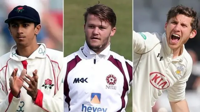 Haseeb Hameed, Ben Duckett and Zafar Ansari