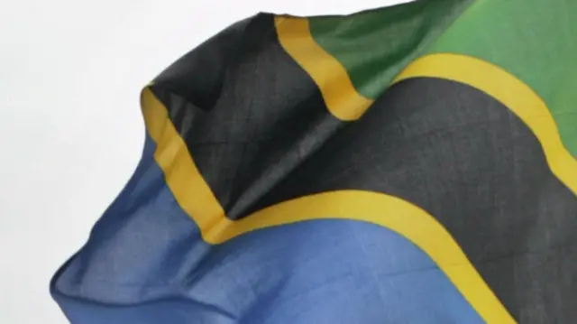 The Tanzanian flag