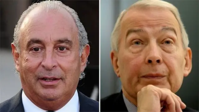 Sir Philip Green and MP Frank Field