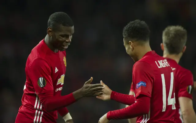 Paul Pogba and Jesse Lingard