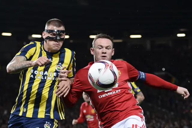 Wayne Rooney and Martin Skrtel