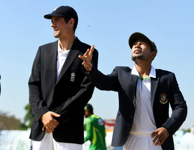 England win the toss