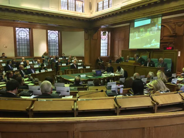 Lincolnshire County Council chamber