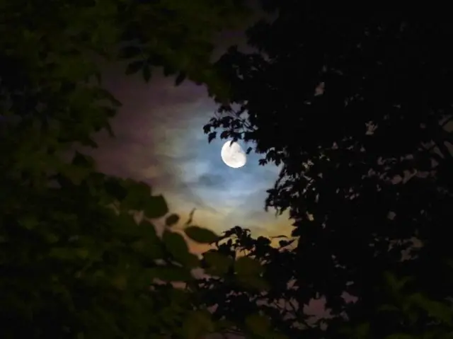 Moon above Sheffield