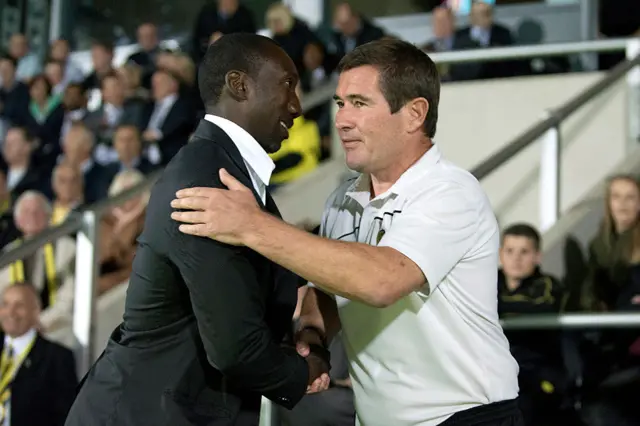 Burton manager Nigel Clough welcomed former Brewers boss Jimmy Floyd Hasselbaink back to the Pirelli Stadium when QPR drew 1-1 in September