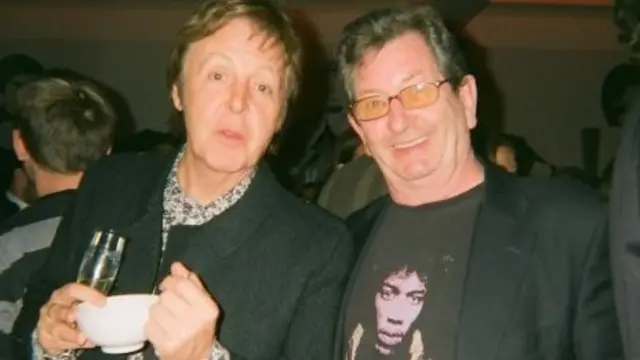 Dave Cash and Paul McCartney