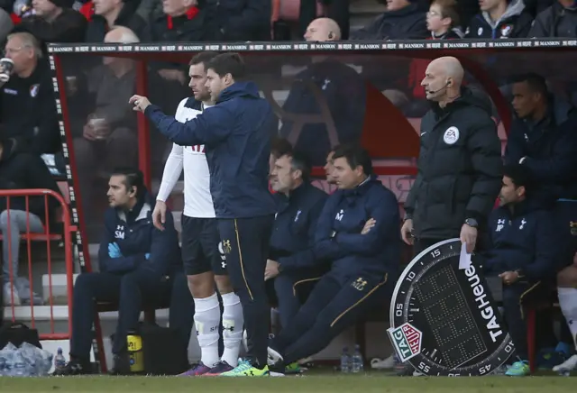 Vincent Janssen and Mauricio Pochettino