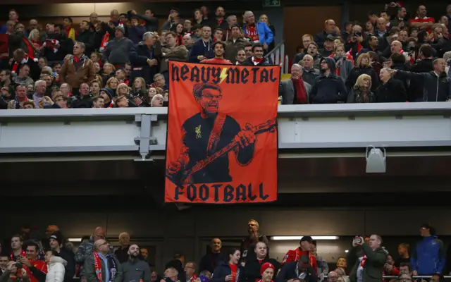 Liverpool fans banner