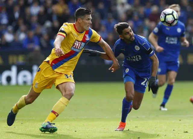 Martin Kelly and Riyad Mahrez