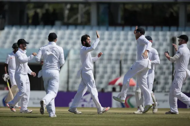 England celebrate