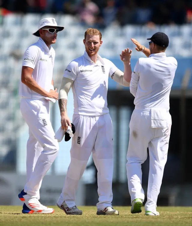 Ben Stokes celebrates