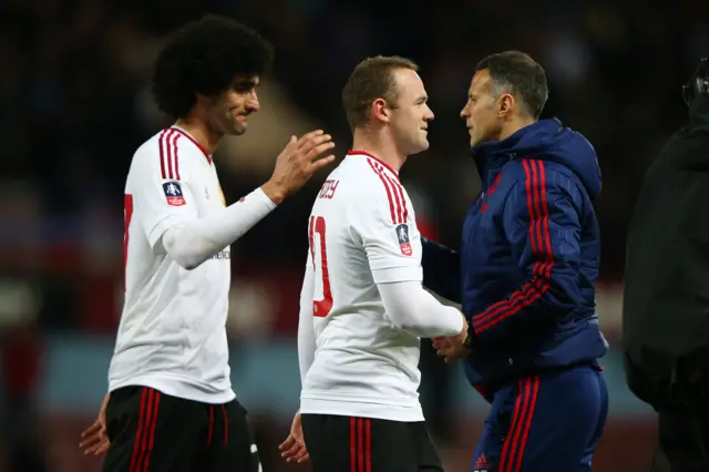 Ryan Giggs and Maroune Fellaini