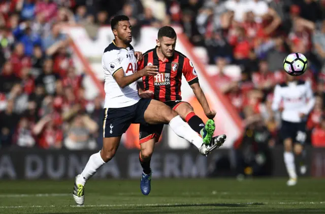 Moussa Dembele and Jack Wilshere