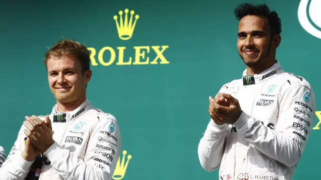 Hamilton and Rosberg