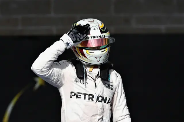 Hamilton celebrates