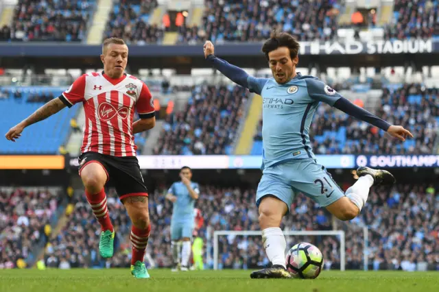 David Silva in action