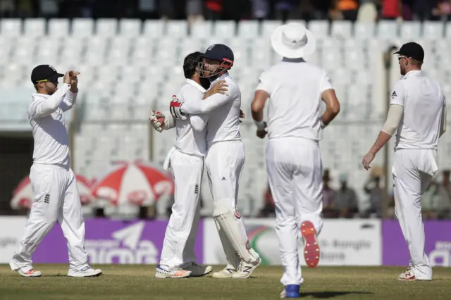 England celebrate