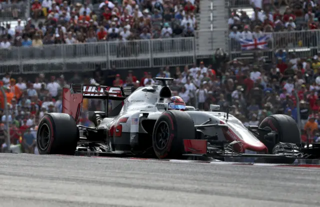 Grosjean in action