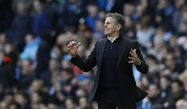 Claude Puel reacts