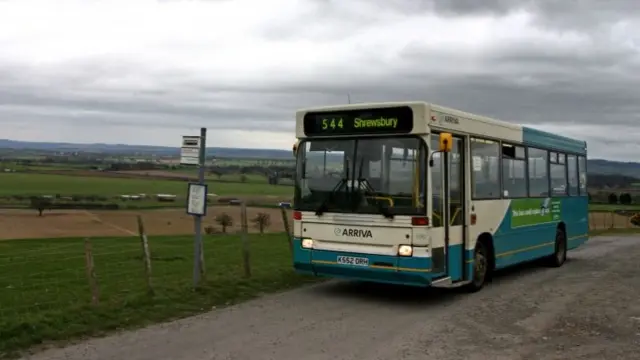 A bus in Shropshire