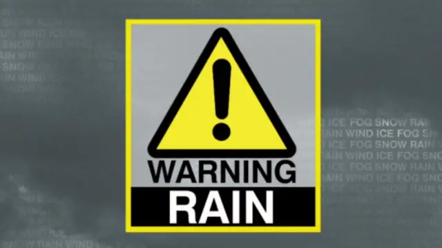 Yellow weather warning