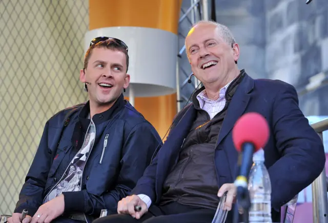 Gyles Brandreth with Scott MIlls