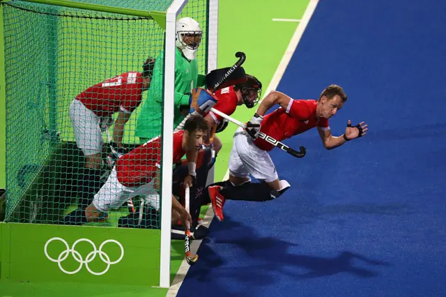 GB men's hockey team at 2016 Olympics