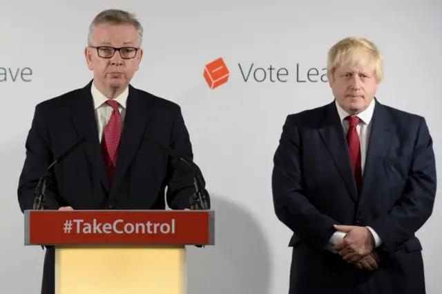 Michael Gove and Boris Johnson