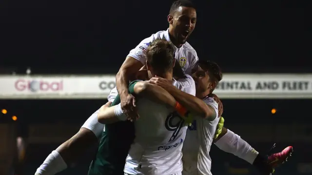 Leeds' players celebrate