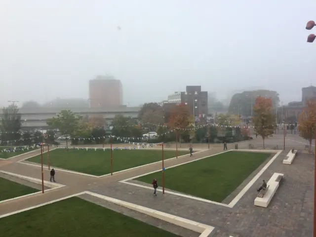 Foggy Jubilee Square