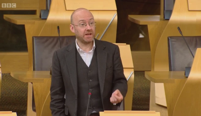 Scottish Green Party co-convener Patrick Harvie