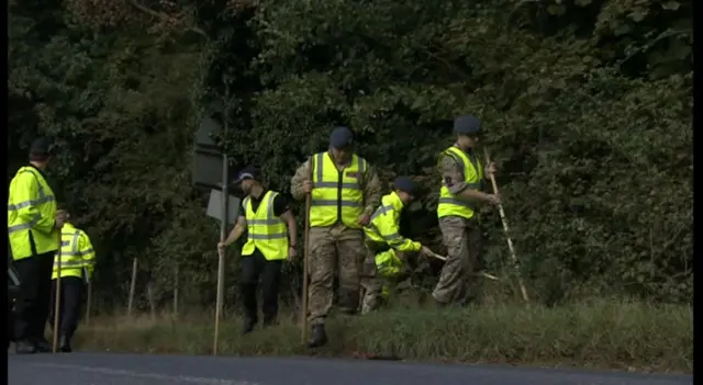 Search party for Corrie Mckeague in west Suffolk