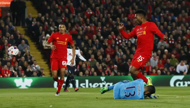 Daniel Sturridge scores