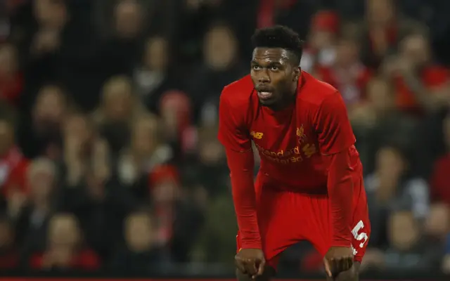 Daniel Sturridge looks dejected