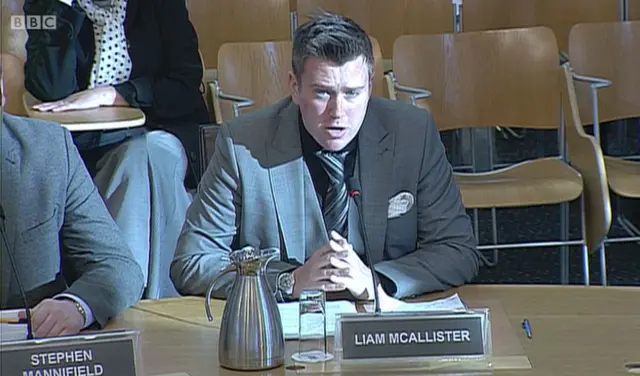 Liam McAllister from the Aberdeen Bar Association