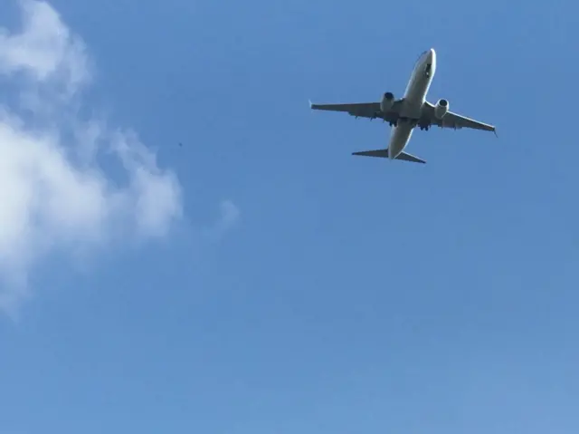 Aeroplane above Kegworth