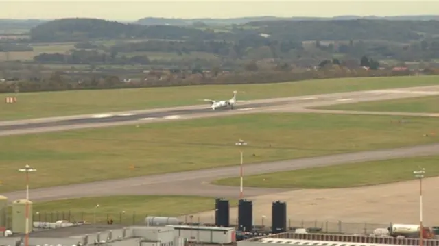 Aeroplane at East Midlands Airport