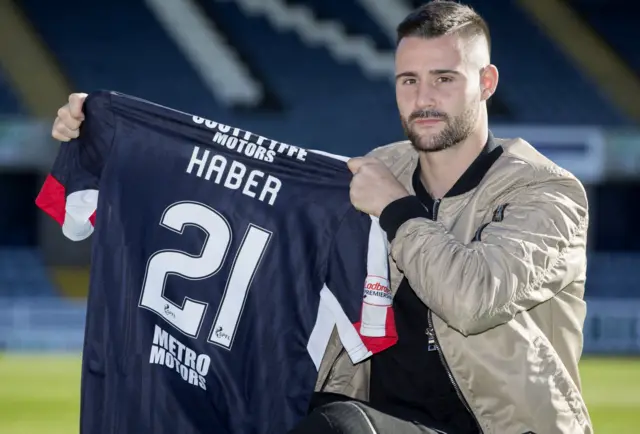 Marcus Haber with his Dundee shirt