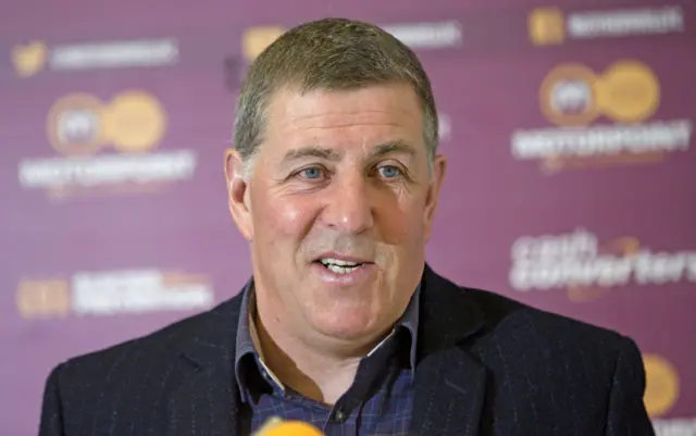 Motherwell manager Mark McGhee