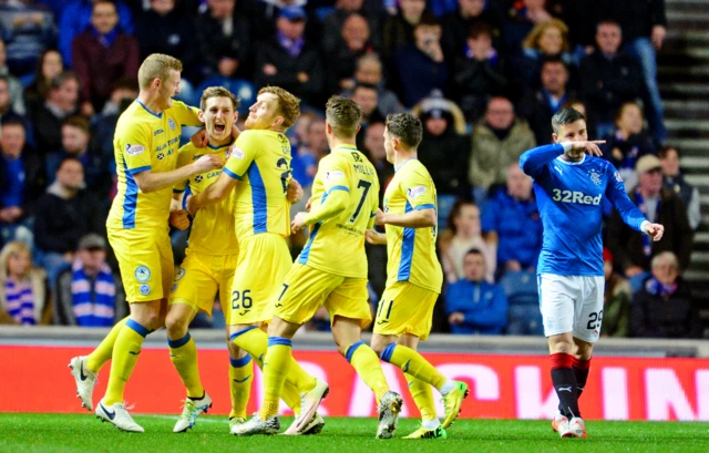 St Johnstone celebrate