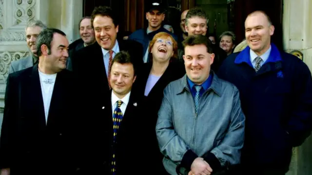 Richard Howitt with the plane spotters back in 2002