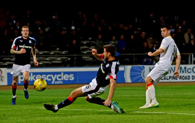 Kris Doolan nets for Partick Thistle at Dens Park