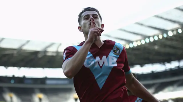 Alex Jones of Port Vale celebrates scoring his sides opener during the Sky Bet League One match between Milton Keynes Dons and Port Vale